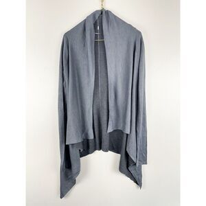 Lululemon 8 Gray Boolux Cashmere Angora Reflection Wrap Cardigan Reversible Top
